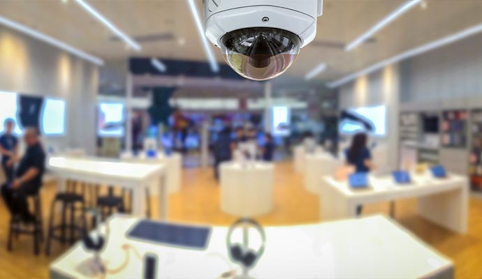 Video surveillance system for business