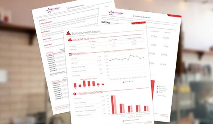 paper infographic business analytics and reporting system